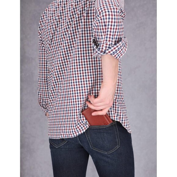 Mens Brown Genuine Leather Rfid Blocking Trifold Wallet With Maximum Capacity - Picture 2 of 5